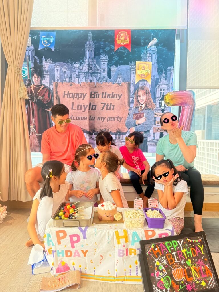 aerial yoga birthday party